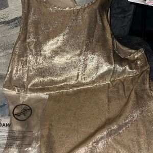 Shimmering Gold Sleeveless top